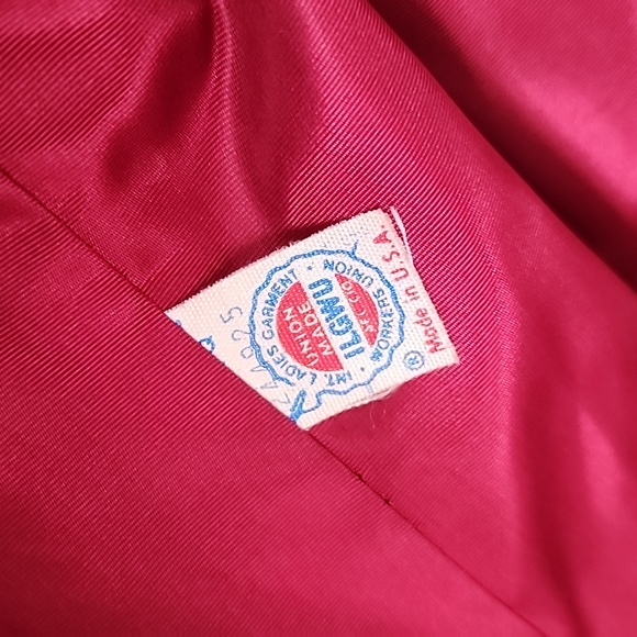 Beautiful maroon long vintage coat - Picture 6 of 7